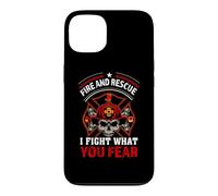 Custodia per iPhone 13 Fire and Rescue I Fight What You Fear Brave Firefighter