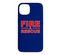 Custodia per iPhone 13 Fire Rescue Fire fighter pompiere bambini giovani adulti ragazzi ragazze