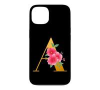 Custodia per iPhone 13 Floral A Alphabet Cute Initial Monogram Letter A Graphic
