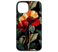 Custodia per iPhone 13 Floral Cupo Art Nouveau Papavero Gotico Botanico Stile Boho