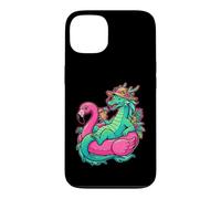 Custodia per iPhone 13 Freddo Drago Flamingo Galleggiante Vacanze Estive