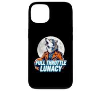 Custodia per iPhone 13 Full Throttle Lunacy Howling Biker Wolf Graphic