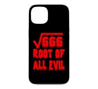 Custodia per iPhone 13 Funny 666 Square Root All Evil Matematico Insegnante di Matematica
