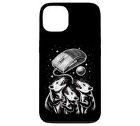 Custodia per iPhone 13 Funny Cosmic Opossum Worship Retro Computer Mouse