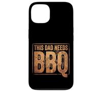 Custodia per iPhone 13 Funny Dad Pitmaster BBQ Papa Smoker Grill, ideale come regalo per feste