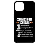 Custodia per iPhone 13 Funny Fantasy Football Commissioner Schedule Draft Day