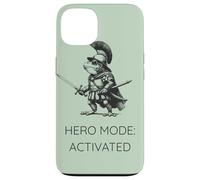 Custodia per iPhone 13 Funny Frog Humor. Roman Soldier Toad Hero Mode Activated