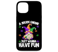 Custodia per iPhone 13 Funny Gnome For Men Women Who Just Wanna Have Fun Mardi Gras