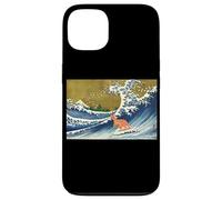 Custodia per iPhone 13 Funny Mens Womens Kids Retro Vintage Surfing Kangaroo Lover