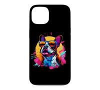 Custodia per iPhone 13 Funny Retro Vintage Mens Womens 80s 90s Boston Terrier Lover