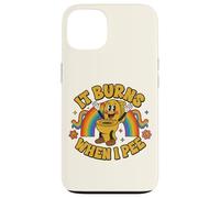 Custodia per iPhone 13 Funny Saying: It Burns When I Pee! Rainbow