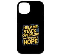 Custodia per iPhone 13 Funny Stack Overflow Aiutami Tu sei la mia unica speranza