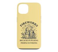 Custodia per iPhone 13 Fuochi d"artificio perché prendere a pugni le persone è