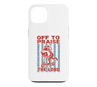 Custodia per iPhone 13 Fuori per lodare Dio il Signore - Divertente umorismo Christian Frog