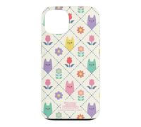 Custodia per iPhone 13 Gabby’s Dollhouse Floral Cat Tile All Over Print