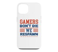 Custodia per iPhone 13 Gamers Don't Die We Respawn Sparklers Patriotic Uomini Donne