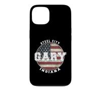 Custodia per iPhone 13 gary indiana, vendemmia, bandiera americana