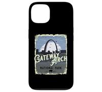 Custodia per iPhone 13 Gateway Arch National Park Vintage Viaggi Vacanze Souvenir