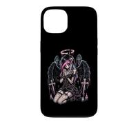 Custodia per iPhone 13 Gatto gotico pastello gotico ragazza scheletro emo emo Y2K Style Angel Decay