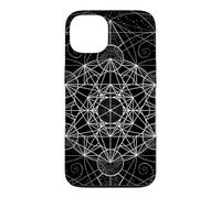 Custodia per iPhone 13 Geometria sacra Metatrons Cube Dot lavoro