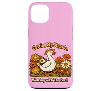 Custodia per iPhone 13 Getting My Steps in Walking With The Lord Christian Floral I