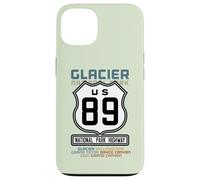 Custodia per iPhone 13 Glacier National Park US Highway 89 Escursione con elenco dei secchi