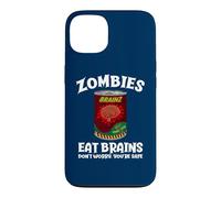 Custodia per iPhone 13 Gli zombi mangiano il cervello non preoccuparti Sarcastico Zombie Halloween