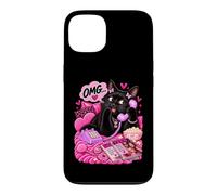 Custodia per iPhone 13 Gossip Cats Purr-ty Y2K - Umorismo rosa
