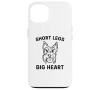 Custodia per iPhone 13 gracioso Scottie piernas cortas corazón grande