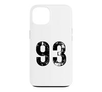 Custodia per iPhone 13 Grande numero 93 per 93° compleanno novantatré anni 1993