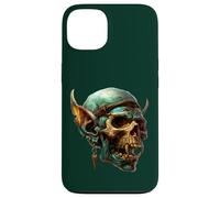 Custodia per iPhone 13 Green Goblin Core Skeleton Face Men Graphic Halloween Skull