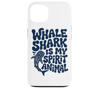 Custodia per iPhone 13 Groovy Balena Shark Spirit Animal Retro Art
