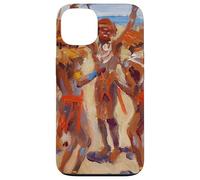 Custodia per iPhone 13 Guerrieri Kikuyu Danzanti Pittura di Akseli Gallen-Kallela