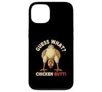 Custodia per iPhone 13 Guess What Chicken Butt Meme Funny Chicken Farmer