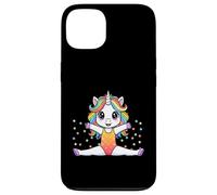 Custodia per iPhone 13 Gymnastic Unicorn Cute Rainbow Kawaii Aesthetic Gymnast Girl