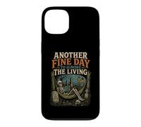 Custodia per iPhone 13 Halloween Skeleton Un altro giorno ignorare il vivente Halloween