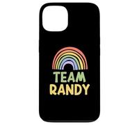 Custodia per iPhone 13 Happy Colorful Team Randy Rainbow Pride Green Yellow