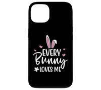 Custodia per iPhone 13 Happy Easter Every Bunny Sign Every Bunny Loves Me Chicks