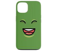 Custodia per iPhone 13 Happy Laughing Face - Cartoon Green Avocado