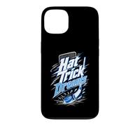 Custodia per iPhone 13 Hat Trick Dreams Giocatore Hockey Puck Bastoni