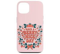 Custodia per iPhone 13 Have A Berry Nice Day Retro Cute Strawberry Groovy Aesthetic