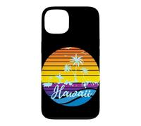 Custodia per iPhone 13 Hawaii Vintage Sunset Surfer Souvenir