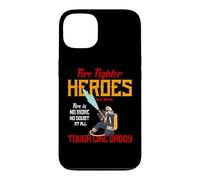 Custodia per iPhone 13 Heroes Are Born Tough Like Daddy Proud Firefighters For Dad