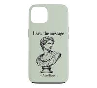 Custodia per iPhone 13 Ho visto il messaggio Avoidicus filosofia umorismo busto romano
