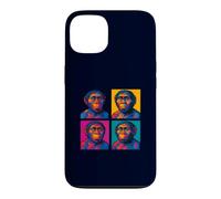 Custodia per iPhone 13 Homo Habilis Pop Art Evoluzione umana precoce Handy Man