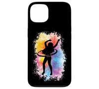 Custodia per iPhone 13 Hoop Girl Hoop Dancer Hooping Hoop Amanti Acquerello Hula