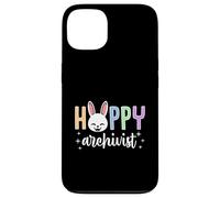 Custodia per iPhone 13 Hoppy Archivist Happy Easter Bunny Grafica