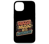 Custodia per iPhone 13 House Music Hits Differently EDM Mood Party -