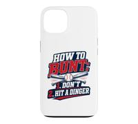 Custodia per iPhone 13 How To Bunt, Hit a Dinger Funny Baseball Player Home Run Fun