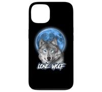 Custodia per iPhone 13 Howling Lone Wolf On Moon Animal Funny Wolves Lover